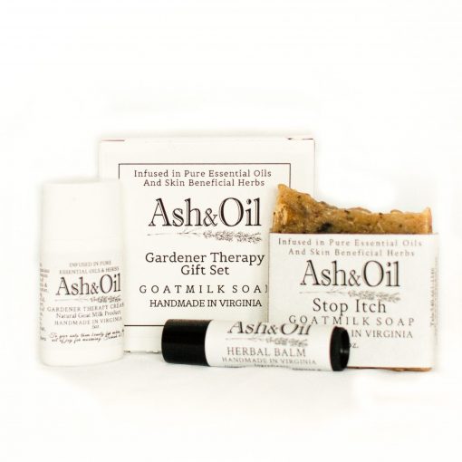 Ash&Oil Herbal Balm 1 oz stop itch soap .5 oz.gardener therapy cream