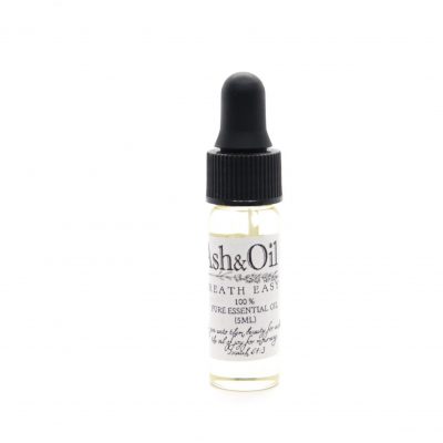ash&oil 100 % pure essential breath easy peppermint lemon eucalyptus rosemary tea tree oil 5ml dropper bottle